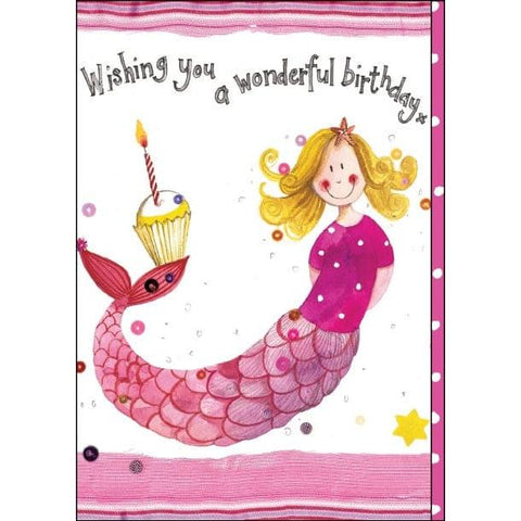 Alex Clark Mermaid Birthday Card-5199-USCD125-Pumpkin Pie Kids Canada
