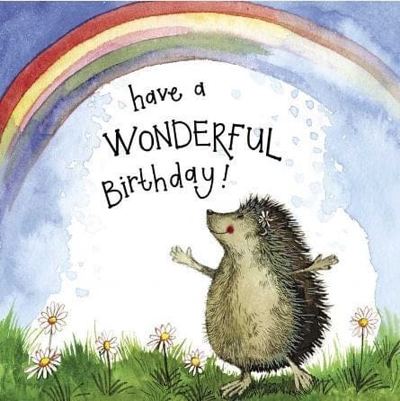 Alex Clark Sunshine Hedgehog Birthday Card-5199-LS170-Pumpkin Pie Kids Canada