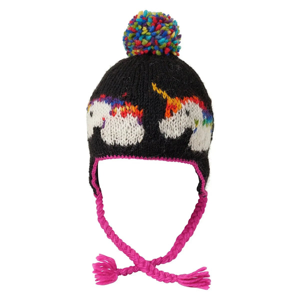 Ambler Creatures Toque - Black Unicorn-091-C/BLK S/M-Pumpkin Pie Kids Canada