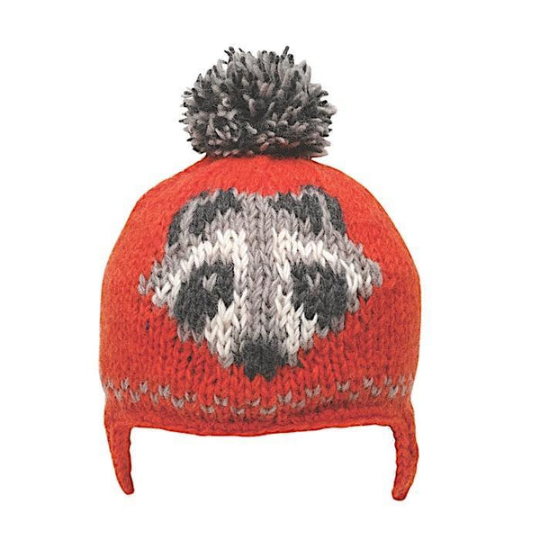 Ambler Creatures Wool Toque - Raccoon-F19-0091-C/FLA M/L-Pumpkin Pie Kids Canada