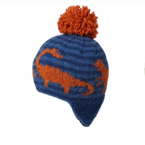 Ambler Dino Toque - Blue-002-A/BLU S/M-Pumpkin Pie Kids Canada
