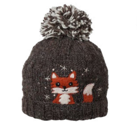 Ambler Peek-A-Boo Toque - Heather Brown-Pumpkin Pie Kids Canada