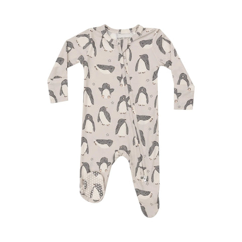 Angel Dear 2W Zipper Footie - Penguin Pals-651-F24-PAL 3-6M-Pumpkin Pie Kids Canada