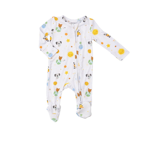 Angel Dear 2W Zipper Footie - Solar System-Pumpkin Pie Kids Canada