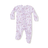 Angel Dear 2W Zipper Ruffle Footie - Sweet Dream Florals-Pumpkin Pie Kids Canada