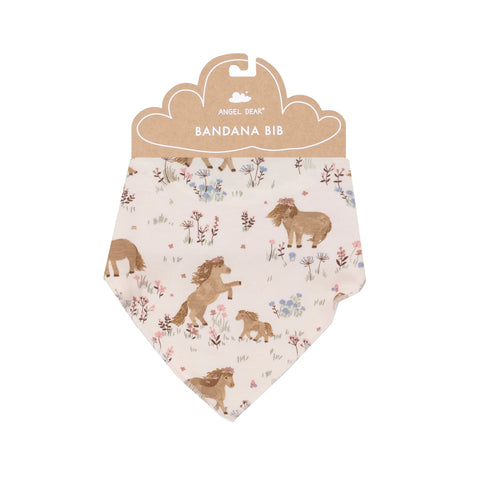 Angel Dear Bandana Bib - Pretty Ponies-178-F24-PRP-Pumpkin Pie Kids Canada