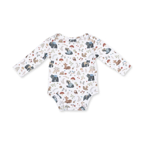 Angel Dear Bodysuit - Southern Woodland Animals-147-F26-SWB 0-3M-Pumpkin Pie Kids Canada