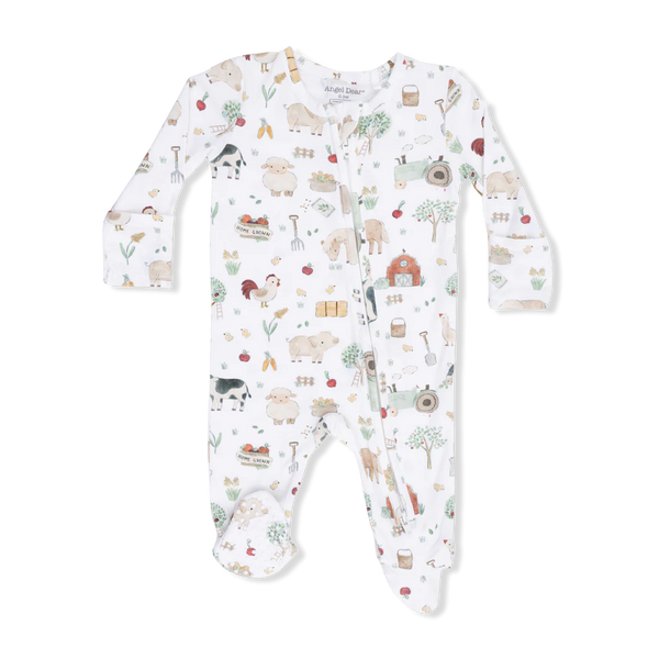 Angel Dear Footie - Cute Farm Animals-651-S26-CFU NB-Pumpkin Pie Kids Canada