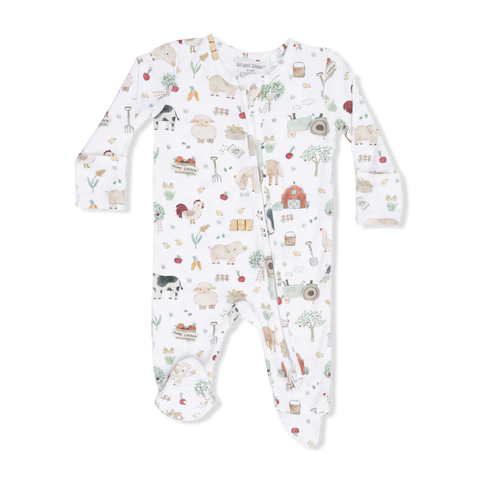 Angel Dear Footie - Cute Farm Animals-651-S26-CFU NB-Pumpkin Pie Kids Canada