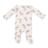 Angel Dear Footie - Sweet Hanna Floral Velour-726-F26-HAF NB-Pumpkin Pie Kids Canada