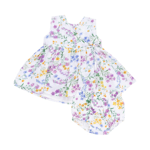 Angel Dear Kimono Dress Set - Cottage Climbing Floral-Pumpkin Pie Kids Canada