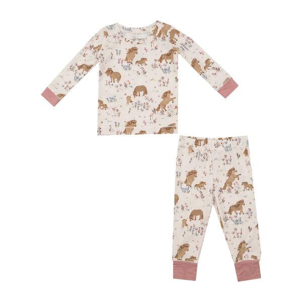 Angel Dear Pajama Set - Pretty Ponies-171-F24-PRP 4-Pumpkin Pie Kids Canada