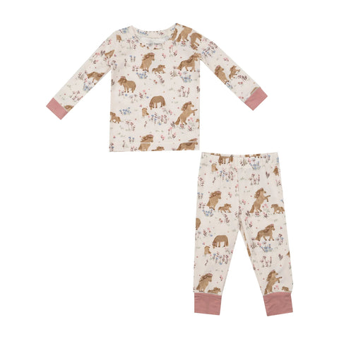Angel Dear Pajama Set - Pretty Ponies-171-F24-PRP 4-Pumpkin Pie Kids Canada