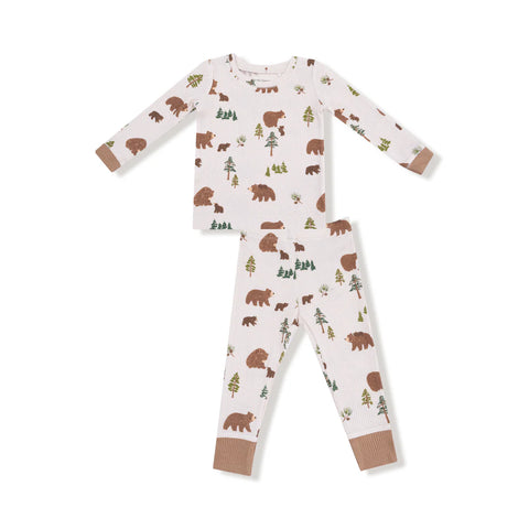 Angel Dear Pajama Set - Sweet Brown Bears-Pumpkin Pie Kids Canada