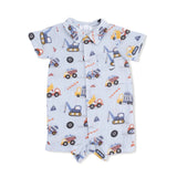 Angel Dear Polo Shortie - Crayon Construction-Pumpkin Pie Kids Canada