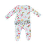 Angel Dear Ruffle Back Footie - Cute Hummingbirds-Pumpkin Pie Kids Canada