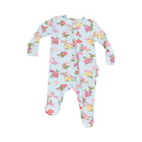 Angel Dear Ruffle Back Footie - Cute Hummingbirds-653-S25-CHU NB-Pumpkin Pie Kids Canada