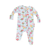 Angel Dear Ruffle Back Footie - Cute Hummingbirds-Pumpkin Pie Kids Canada