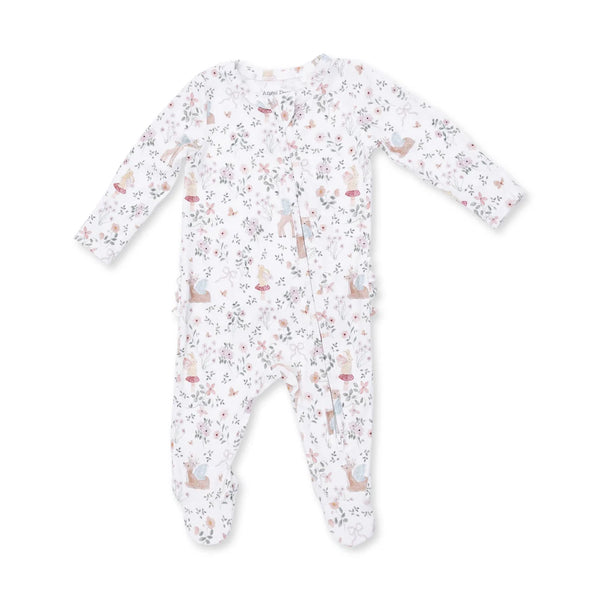 Angel Dear Ruffle Back Footie - Enchanted Woodland-653-F26-ENW NB-Pumpkin Pie Kids Canada