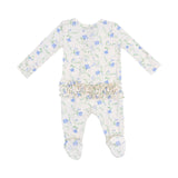 Angel Dear Ruffle Back Footie - Sweet Vines-Pumpkin Pie Kids Canada