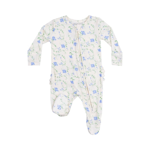 Angel Dear Ruffle Back Footie - Sweet Vines-Pumpkin Pie Kids Canada