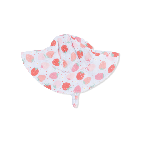 Angel Dear Sun Hat - Strawberry Bliss-812-S26-STB 0-6M-Pumpkin Pie Kids Canada