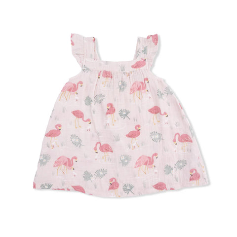 Angel Dear Sundress - Flamingos-150-S26-FLA 3T-Pumpkin Pie Kids Canada