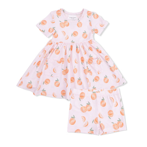 Angel Dear Twirly Dress with Shorts - Sweet Peach-Pumpkin Pie Kids Canada
