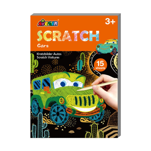 Avenir Mini Scratch Book Cars-Pumpkin Pie Kids Canada