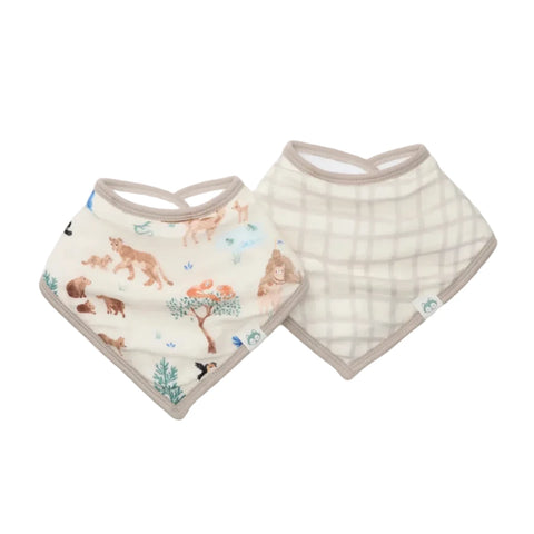 Loulou Lollipop Bandana Bib Set - Llama Adventure-BIBLLA-Pumpkin Pie Kids Canada
