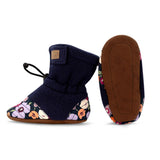 Jan & Jul Stay-Put Cozy Booties - Wild Flower-Pumpkin Pie Kids Canada