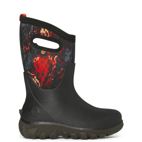 Bogs Classic Seamless Boot - Acid Camo Black-Pumpkin Pie Kids Canada