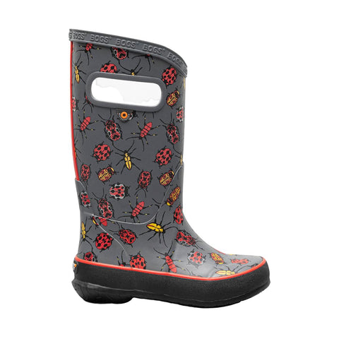 Bogs Rainboot - Bugs Gray-Pumpkin Pie Kids Canada