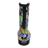 Bogs Rainboot - Overlap Flowers Black-73312-009 11-Pumpkin Pie Kids Canada