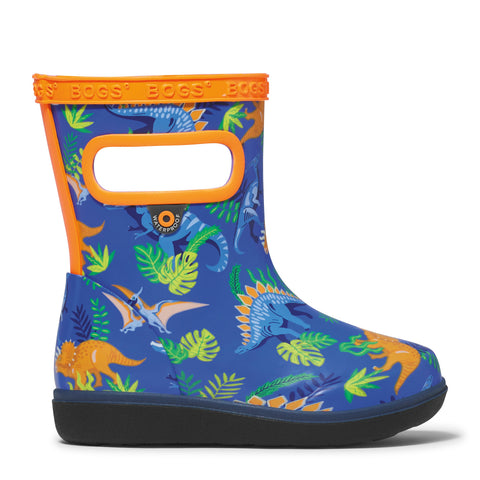 Bogs Skipper II Rainboot - Dinosaur Jungle Blue-733335I-460 5-Pumpkin Pie Kids Canada