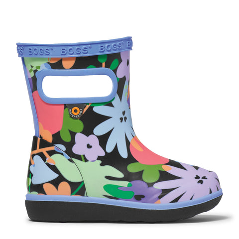 Bogs Skipper II Rainboot - Overlap Flowers-Pumpkin Pie Kids Canada