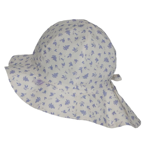 Calikids Flap Hat - Flowers-S2619-FWR M-Pumpkin Pie Kids Canada