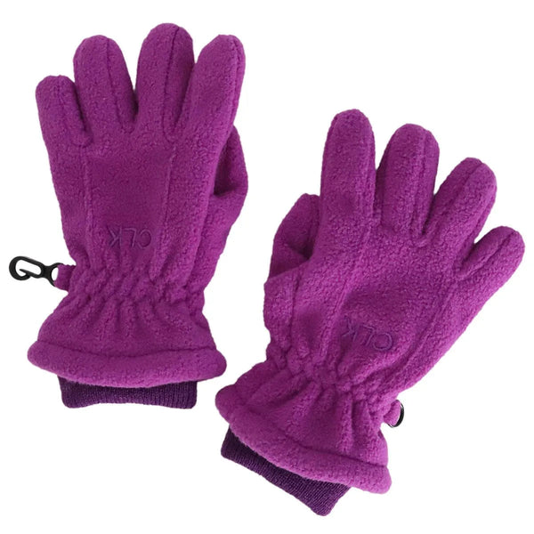 Calikids Fleece Gloves - Plum-Pumpkin Pie Kids Canada