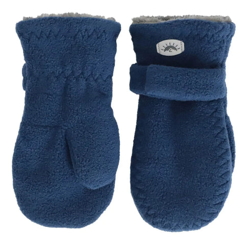 Calikids Fleece Mitts - Blue-Pumpkin Pie Kids Canada