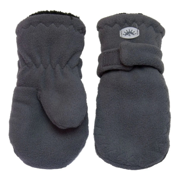 Calikids Fleece Mitts - Graphite-Pumpkin Pie Kids Canada