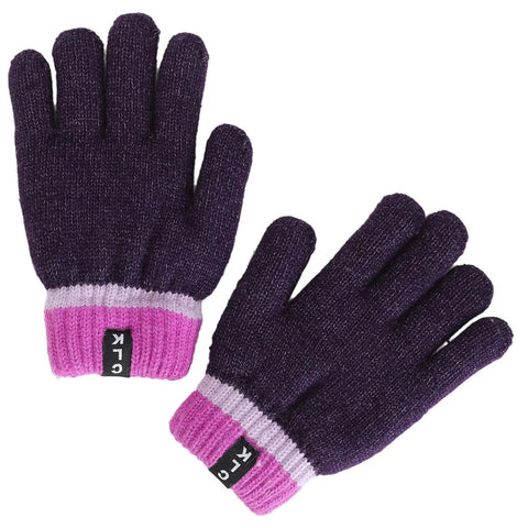 Calikids Knit Gloves - Blackberry-Pumpkin Pie Kids Canada