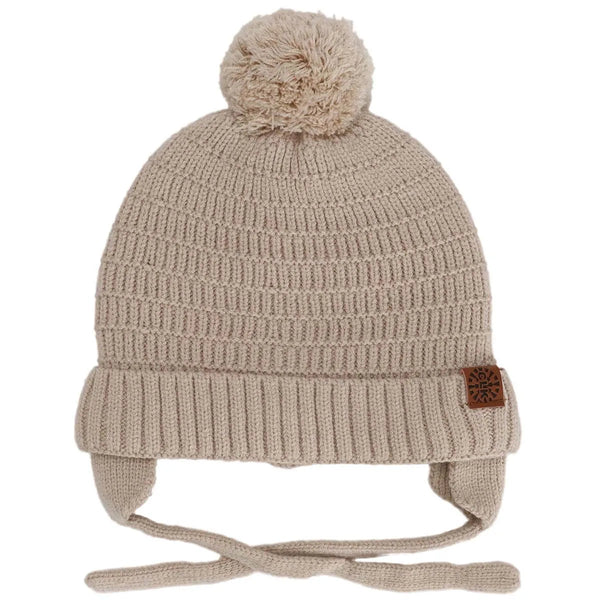 Calikids Knit Hat - Beige-Pumpkin Pie Kids Canada