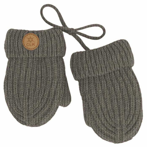 Calikids Knit Mitten w/Cord - Moss-W2650-MOSS BABY-Pumpkin Pie Kids Canada