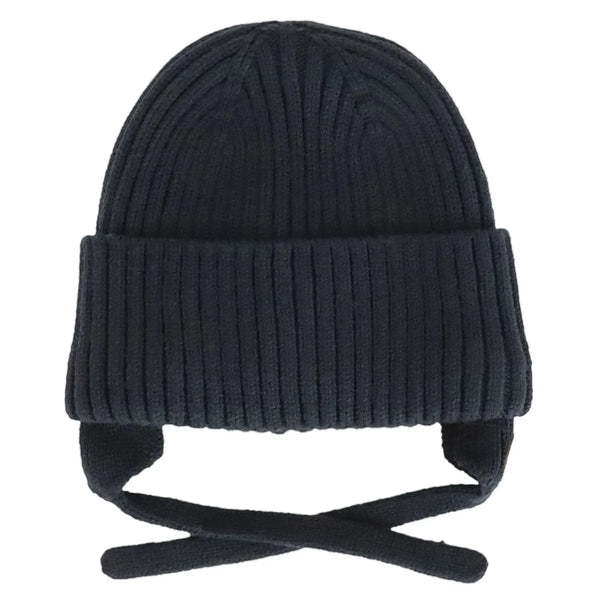 Calikids Soft Touch Knit Hat - Black Ink-Pumpkin Pie Kids Canada