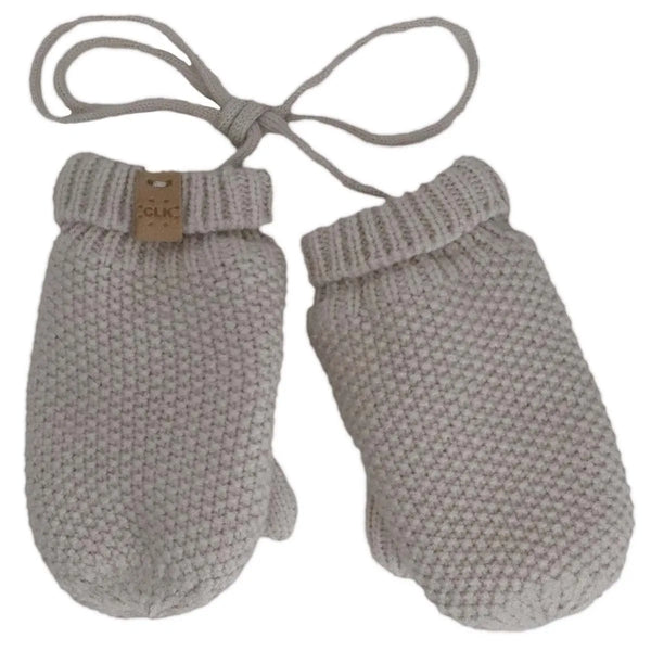 Calikids Soft Touch Knit Mitts - Moonbeam-W2450-MONB BABY-Pumpkin Pie Kids Canada