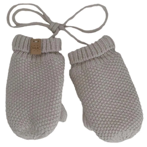 Calikids Soft Touch Knit Mitts - Moonbeam-W2450-MONB BABY-Pumpkin Pie Kids Canada