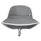 Calikids UV Beach Hat - Monument Grey-Pumpkin Pie Kids Canada