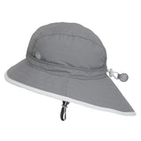 Calikids UV Beach Hat - Monument Grey-Pumpkin Pie Kids Canada