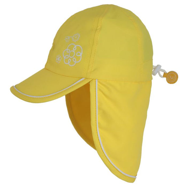 Calikids UV Flap Hat - Yellow-Pumpkin Pie Kids Canada