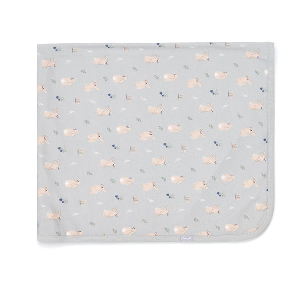 Coccoli Modal Blanket - Rabbits on Cream-Pumpkin Pie Kids Canada